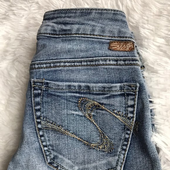 SILVER Jeans Capri Light Wash Crop - Picture 5 of 7